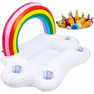 Bouee Piscine,Bar Flottant Pour Piscine,Bar Gonflable Piscine,Bar Piscine,Porte Gobelet Gonflable