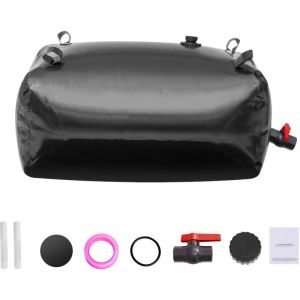 Mophorn - Vessie de stockage d'eau 240L/63,4 gallons, réservoir d'eau portable pour camping-car, récipient pliable en pvc 1000D, sac d'eau souple,