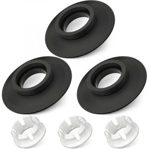 Lot de 3 joints de valve de chasse compatibles avec r&eacute;servoir de toilette Ideal Standard avec joint et clip pour vannes de chasse d'eau Ideal