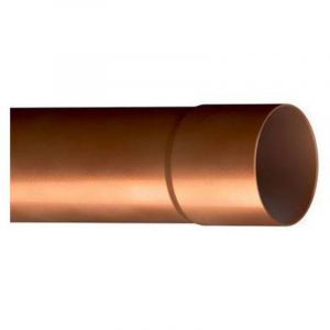 TUYAU DE DESCENTE DE PLUIE Dimensions : Diam&egrave;tre 80 L. 1000 Cuivr&eacute;
