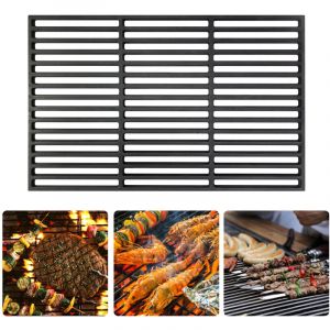 Grille de Coussin Universelle Gril Barbecue - 54 x 34 cm Grillage bbq Grille &eacute;maill&eacute;e Rectangle pour barbecue, barbecue &agrave; gaz, barbecue au charbon de