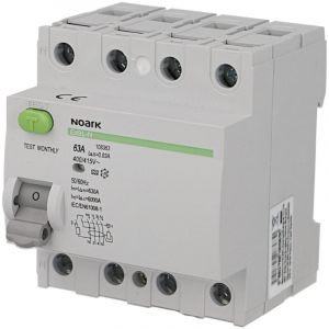 Noark - Interrupteur Différentiel 40A / 30mA / type a / Tétrapolaire Ex9L-N