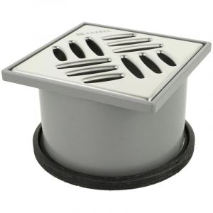 Kessel - Rehausse grille &agrave; fentes V2A 120 x 120 mm