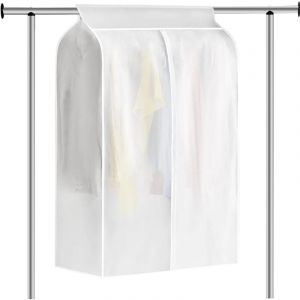 Portant Vetement, 80 50 120cm Housse de Vetement Penderie, Housse Vêtements Transparent Anti Mite, Housse de Vêtements Anti-Poussière, Housse