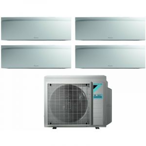 Bluevolution Quadri Split Climatiseur rèversible Série emura white iii 7+9+15+18 avec 4MXM80N R-32 Wi-Fi intégré 7000+9000+15000+18000 Couleur