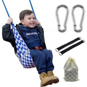 Balançoire de Jardin pour Enfants, Corde Balancoire, Assise Balancoire, pour l'extérieur et l'intérieur, Balançoire à Suspendre pour Enfant Et Adulte