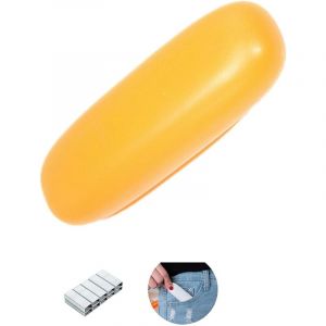 Mini agrafeuse de bureau 20 feuilles avec 640 agrafes standard et un dégrafeur - Orange