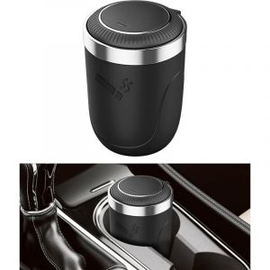 Cendrier Voiture,Cendrier Voiture Anti Odeur,Cendrier Avec Couvercle,Cendrier Voiture Led,Cendrier en Acier Inoxydable,Cendrier de Voiture,Convient