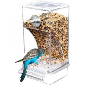Mangeoire Automatique pour Oiseaux, Mangeoire en Plastique Acrylique Grande Capacit&eacute; pour Oiseaux, Abreuvoir Automatique pour Perroquets, Accessoires