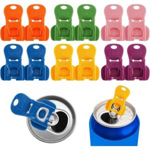 12 pi&egrave;ces Ouvre-bo&icirc;tes de Bi&egrave;re, Fermeture de Canette de Boisson, Couleurs Ouvre Bo&icirc;tes &agrave; Boissons R&eacute;utilisables, Protecteur de canette de bi&egrave;re,