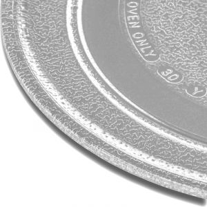 Plateau tournant compatible avec Siemens HF12023, HF12033, HF14023, HF14033 micro-ondes - Plaque tournante verre, 24,5 cm - Vhbw