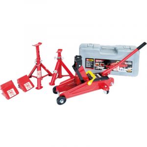 Kit D'Atelier Cric 2t, Socle 2t, Cales De Roue - Ap 72010