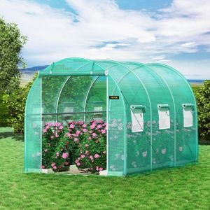 Gutent - Serre tunnel de jardin portable 12 x 7 x 7 pieds (3.6 x 2.1 x 2.1 m) avec arceaux en acier galvanisé