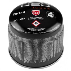 Cartouche de gaz butane 190 g, rechargeable