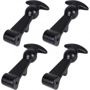 4PCS Supports de Capot &Eacute;lastiques en Caoutchouc Attache Rapide Capot Boucle de Poign&eacute;e en T Flexible Attaches Capot de Voiture Loquets de Tirage