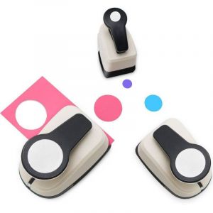 Ensemble de 3 perforatrices rondes, perforatrice &agrave; trous, perforatrice circulaire, perforatrice pour loisirs cr&eacute;atifs, perforatrice &agrave; cercle