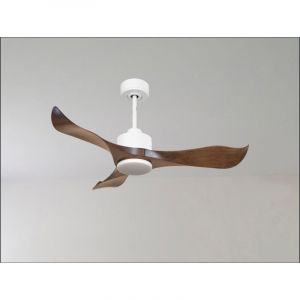 Klassfan - Modulo de Super d&eacute;stratificateur d'air avec thermostat,Lumi&egrave;re blanc bois clair id&eacute;al 25 &agrave; 40 m KLDC4P5SW132l1wi