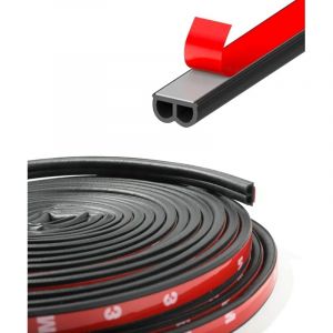 32FT Joint Porte Voiture,Protection Portiere Voiture,Bande Caoutchouc Joint de Portiere,Anti-Collision de Porte Bande D&eacute;corative Galvanis&eacute;e,Convient