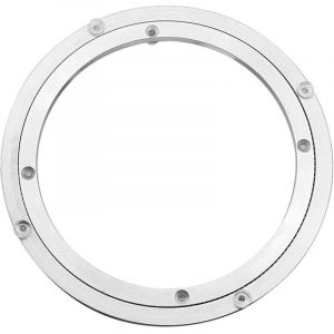 Plateau tournant en alliage d'aluminium, plateau tournant robuste Lazy Susan, plateau tournant &agrave; roulement rotatif, table de salle &agrave; manger ronde,