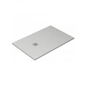 Receveur de douche Ardesia extra-plat et gel coat antidérapant gris béton Siphon en cadeau 90X180 Ral 7037