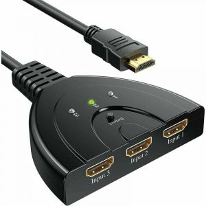 Lablanc - hdmi Switch,Switch hdmi 3 Ports Commutateur hdmi Sélecteur Splitter Manuel,3 Entrées à 1 Sortie hdmi Switcher,Full hd 4K / 3D Pris en