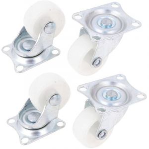 Sunxury - 4pcs 1inch Universal Shopping Cart Platform Trolley Chair Swivel Caster Wheel
