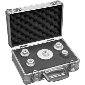 Tectool - Set de couronnes diamant&eacute;es pour per&ccedil;age &agrave; sec - 5 couronnes dans une mallette