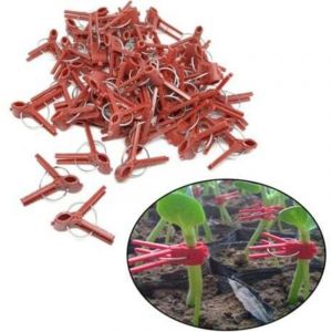 Clip de greffage de tomate semis clip de greffage clip de greffage d'aubergine 100 pcs clip de greffage bouche ronde - Lablanc