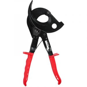 HS-520A Coupe-c&acirc;ble &agrave; cliquet auto-ajustable jusqu'&agrave; 400 mm&sup2; max en aluminium et cuivre,Coupe-boulons isol&eacute;s pour engrenages, rouge, une pi&egrave;ce