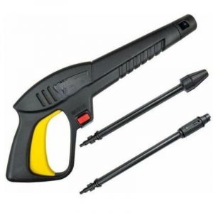 Pistolet &agrave; eau haute pression avec lance &agrave; jet variable et lance pivotante, compatible avec les nettoyeurs haute pression Lavor.