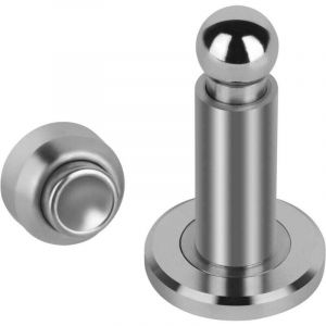 But&eacute;e de porte magn&eacute;tique &agrave; hauteur r&eacute;glable, but&eacute;e de porte magn&eacute;tique robuste, but&eacute;e de porte en acier inoxydable 304, fixation murale et au sol