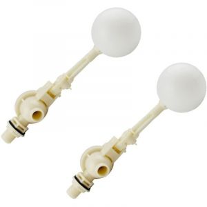 2PCS Vanne à Flotteur avec Bras réglable, Vanne à flotteur à pression différentielle,Vanne de Flotteur de 1/2"pour Bassin à Eau, ，robinet à tournant
