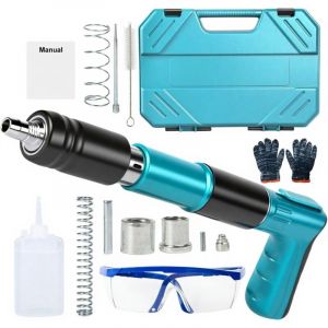 Cloueur Beton, Pistolet &agrave; Clous Manuel, outil de fixation murale &agrave; 5 vitesses, cloueuse pneumatique silencieuse, cloueuse murale r&eacute;glable pour