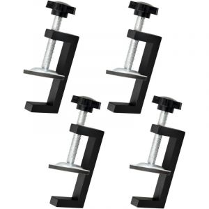 4 Pi&egrave;ces Serre Joint Kit, Plage de Serrage 10-57mm Pince G R&eacute;glable, Serre Joint Menuisier Clip de Fixation, Outils Accessoires pour Pince de Table,