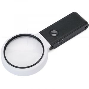 Grande loupe 4.35in 3.5X 25X avec lumi&egrave;re et Support, loupe Lumineuse LED Portable Debout, loupe de Lecture Pliante avec pour Les Seniors Lire, Point