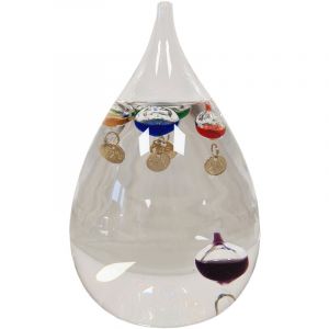 Thermomètre de Galilée en verre pour l'intérieur 16 cm