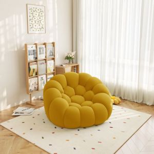 Fauteuil Poire, Canap&eacute; Paresseux pour Adultes, Canap&eacute; de Football Incurv&eacute; Simple, Canap&eacute; de Sol Rembourr&eacute; , Sac de Haricots pour Salon, Chambre &agrave;