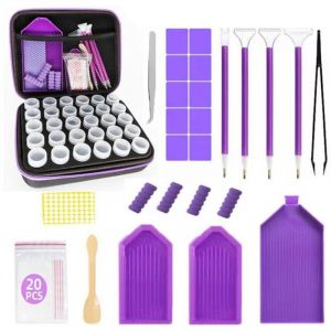 Tuserxln - Boite Diamond Painting Rangement - Boite Broderie Diamant Avec 30 Petits Compartiments De Rangement, Boite Broderie Diamant -f