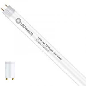 Tube LED T8 G13 Cristal 5.1 W 158 lm/W LEDVANCE No Flicker 6500K Blanc froid