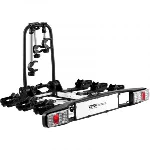 Porte-velos sur Attelage Capacite de Charge 3PCs jusqua 65 kg, Support de Velos Monte sur Coffre de Voiture, Compatible avec Recepteurs de 5 cm,