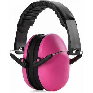 Casque antibruit rose - Protection auditive et r&eacute;duction du bruit, convient aux enfants et aux adultes pour le tir sportif, la chasse, le travail du