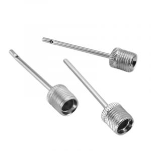 Aiguille de Gonflage Pompe &agrave; Ballon 3 Pi&egrave;ces, Air en Acier Inoxydable pour Gonfler le Football, Basket-Ball et -Ball