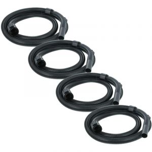 vhbw 4x Tuyau compatible avec K&auml;rcher WD 5.500 M, WD 5.600 MP, WD 5.470 EU II aspirateurs - 3,5 m, poign&eacute;e, avec raccord circulaire 35 mm