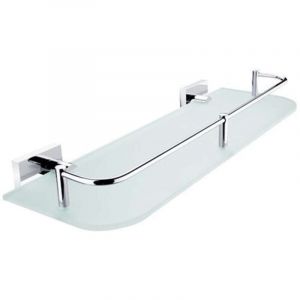 Keira - Tablette, longueur 40 cm, verre dépoli/chrome ke 22091AX-40-26 - Nimco