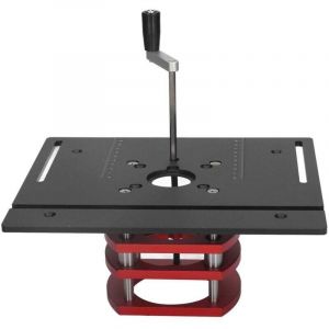 Trywise Table de Routeur pour le Travail du Bois, Plaque D'insertion, Base de Levage, Kit de Syst&egrave;me de Levage Manuel, Base de Levage de Routeur de