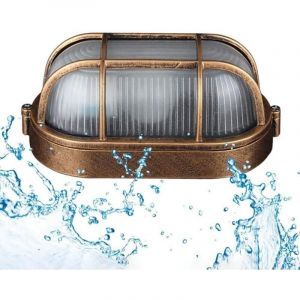 Applique D'extérieur Lampe Murale Industrielle Rétro Lampe De Bateau Ovale hublot Lampe, elliptique Plafonnier Applique Éclairage Luminaire, Pour