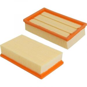 Lot de 2 filtres plats pliss&eacute;s compatibles avec K&auml;rcher NT 25/1 Ap, NT 35/1 Ap, NT 35/1, NT 45/1, NT 55/1, NT 361, NT 561, NT 611 Tact, Te, M, &eacute;co