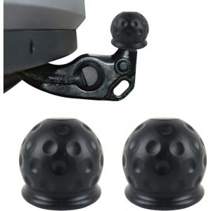 Cache Boule Attelage, Cache Boule Attelage Voiture, 2 Pi&egrave;ces Barre de Remorquage Boule Attelage, Capuchon de Protection de Boule D'attache Remorque