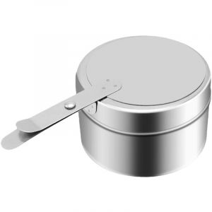 Ahlsen Lot de 2 récipients à pâte Combustible support de brûleur en Acier Inoxydable bruleur Dish Brûleur À Alcool Mini Chauffe-Plat pour barbecue,