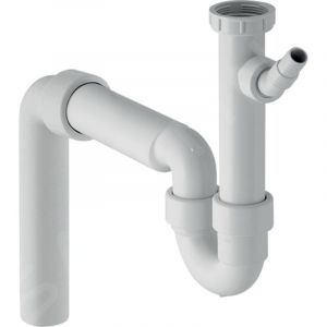 Accessoires - Siphon en tube pour &eacute;viers, avec raccord de tuyau, sortie verticale, d 50 mm 152.550.11.1 - Geberit